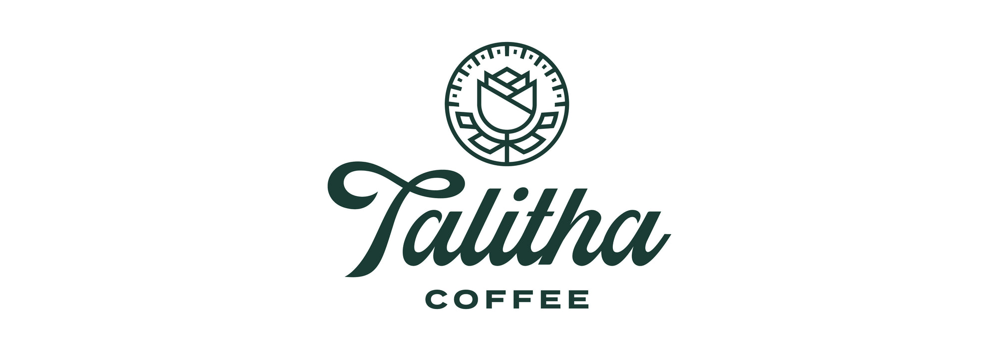 Talitha coffee full logo on white background