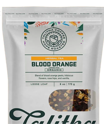 Bag of Blood Orange Organic Tea - loose leaf